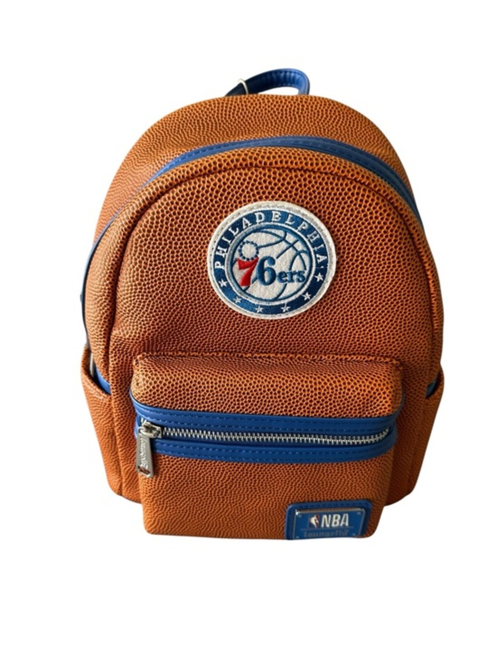 Loungefly NBA Philadelphia 76ers Mini Backpack Basketball Grain NWT